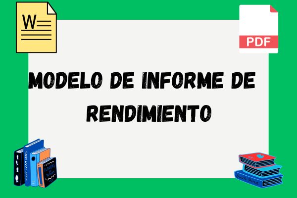 Modelo de informe de rendimiento