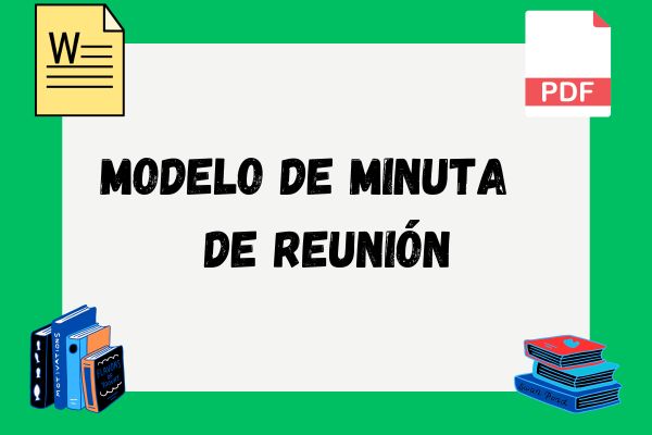 Modelo de minuta de reunión