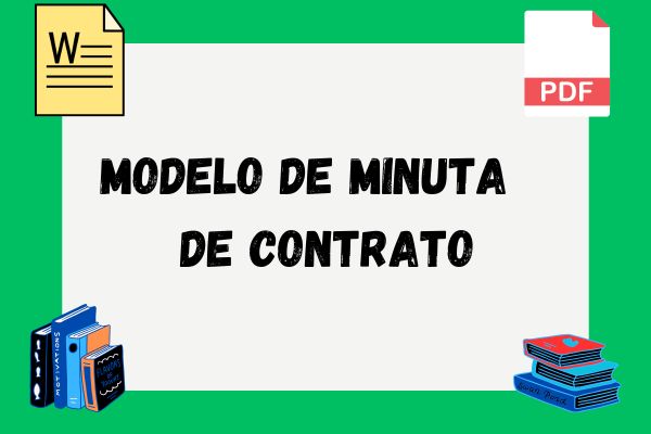 Modelo de minuta de contrato
