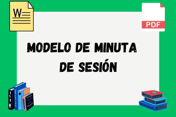 Modelo de minuta de sesión
